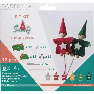 SODERTEX Kit lutin sweety a fabriquer feutrine L291972