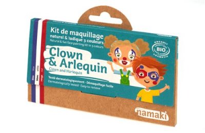 NAMAKI Kit maquillage bio 3 couleurs - Clown et Arlequin