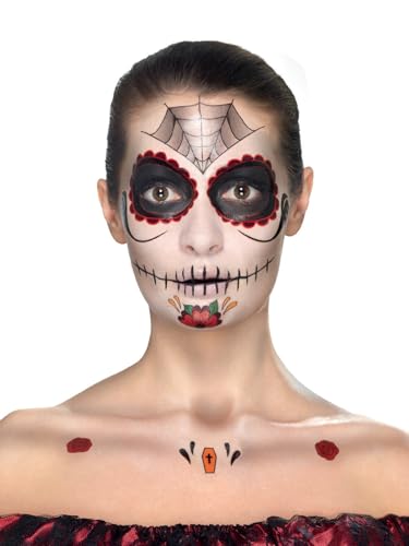 PL RH SMITH & SONS WIGMAKERS LTD TRADING AS SMIFFY S, Kit maquillage princesse araign&eacute;e femme Dia de los muertos