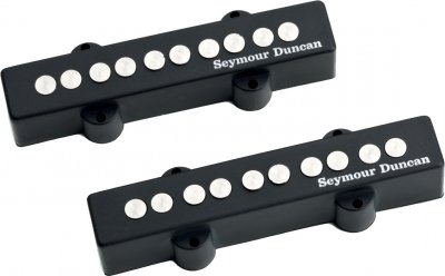 SEYMOUR DUNCAN Kit Micros Basse &Eacute;lectrique  Kit Quarter-Pound Jazz Bass 5 Black - Sj5-3s