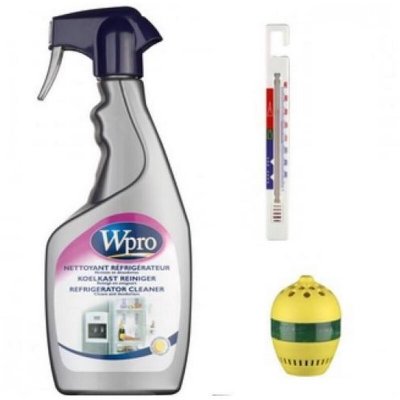 WPRO Kit nettoyant + thermom&egrave;tre + absorbeur odeur (484000008419) Accessoires et entretien 