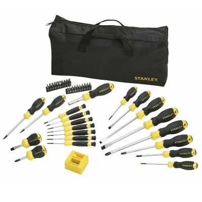 STANLEY Kit outils tournevis de 42 pi&egrave;ces + Sac bandouli&egrave;re STHT0-62113