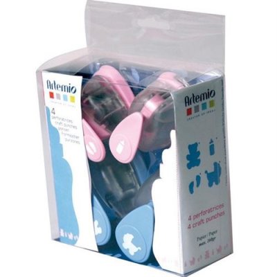 ARTEMIO Kit perforatrice Naissance x4 -  - couleur variant