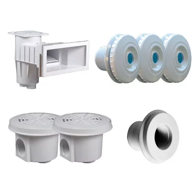 HAYWARD Kit pi&egrave;ces &agrave; sceller pour piscine 8 x 4 m -  - Blanc