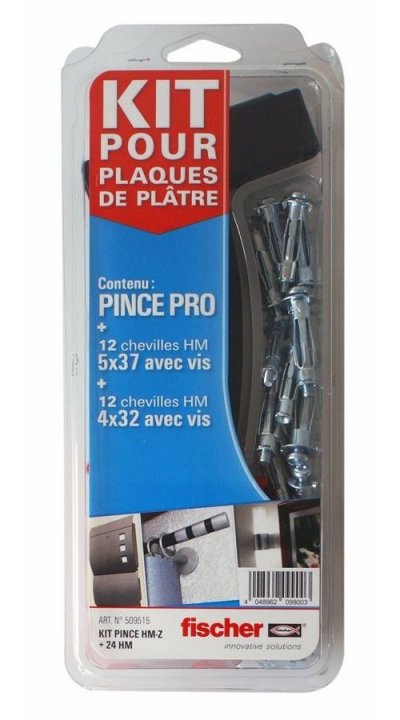 FISCHER Kit pince + 24 chevilles metalliques pour corps creux HM - 509515