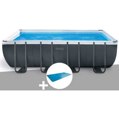 INTEX Kit piscine tubulaire  Ultra XTR Frame rectangulaire 5,49 x 2,74 x 1,32 m + B&acirc;che &agrave; bulles
