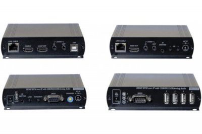 DEXLAN Kit prolongateur kvm hdmi 1080p / usb / rs232 sur ip