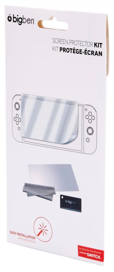 FIB RMS BE Kit Prot&egrave;ge-&eacute;cran - Nintendo Switch Bigben - Le Kit Prot&egrave;ge-&eacute;cran