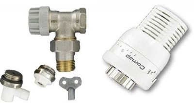 COMAP Kit S1 M28 complet thermostatique &eacute;querre 1/2'' (15x21)et accessoires