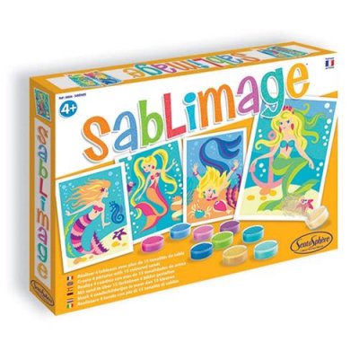 SENTOSPHERE Kit Sablimage - Sir&egrave;nes - 4 tableaux - Sentosph&egrave;re - couleur variant