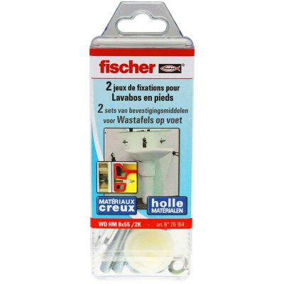 FISCHER Kit sanitaire WD HM 8x55 pour fixations sanitaires mat&eacute;riaux creux