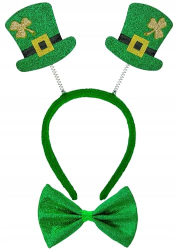 WIDMANN Kit serre-t&ecirc;te et noeud papillon adulte Saint Patrick