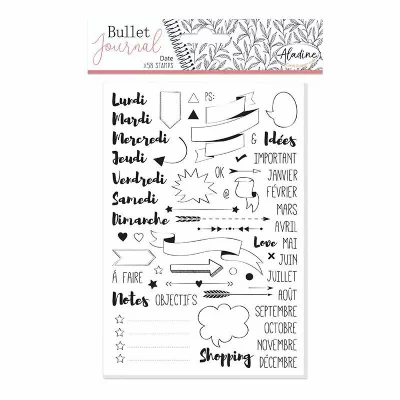 ALADINE Kit Stampo - Bullet journal - 58 tampons -  - couleur variant