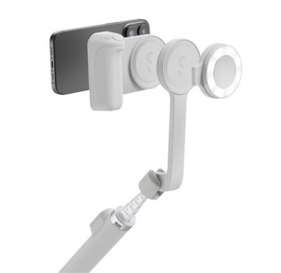 SHIFTCAM Kit Tr&eacute;pied photo et vid&eacute;o  SnapTravel Pro Blanc pour Smartphone