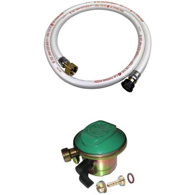 SWEEEK Kit tuyau flexible de gaz + d&eacute;tendeur Quick-on Butane 20mm Flexible + d&eacute;tendeur Quick-on Butane 20mm