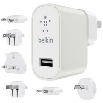BELKIN Kit universel de voyage  Chargeur secteur L 2.4 A Blanc