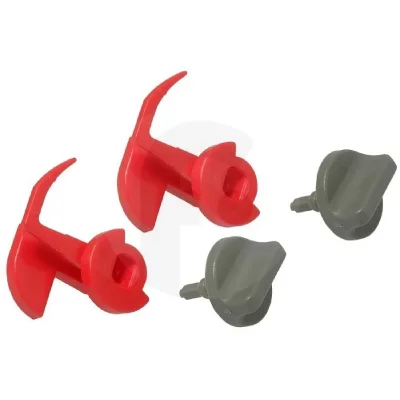 GENERIQUE Kit verrouillage filtre pour hotte 2 boutons - blanc Bosch 00181270