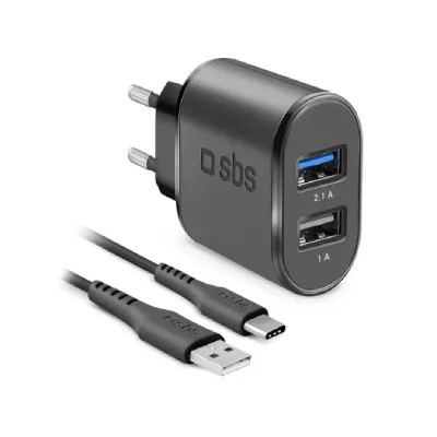 SBS Kit voyage USB de recharge avec c&acirc;ble de type C