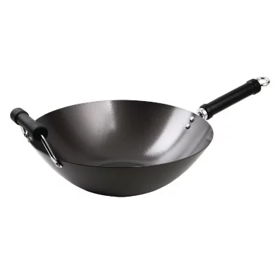 KITCHEN CRAFT  pure oriental wok anti-adh&eacute;sif acier carbone 35,5 cm