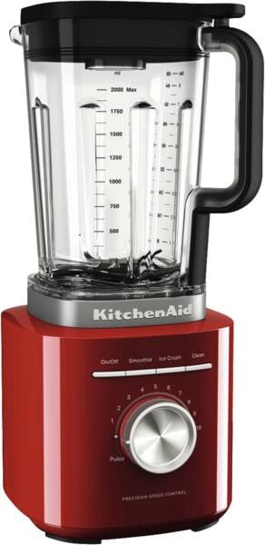 KITCHENAID  5ksb2073eer 2 L M&eacute;langeur De Table 1200 W Noir, Rouge