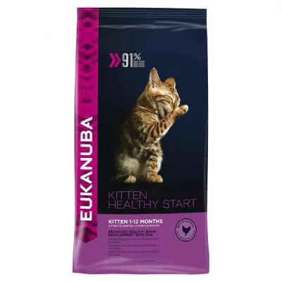 EUKANUBA Kitten Chicken & Liver Healthy Start (chaton poulet et foie) 10 KG