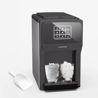 KLARSTEIN  arctic blend 3en1 machine &agrave; gla&ccedil;ons 20 kg24 h glace boule pil&eacute;e distributeur eau noir 