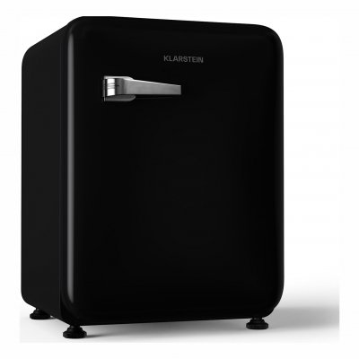 Klarstein audrey evo mini-r&eacute;frig&eacute;rateur 68 l design r&eacute;tro frigo silencieux compact 3 couleurs noir