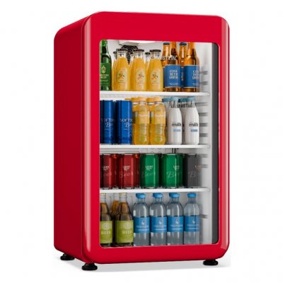KLARSTEIN  Audrey Evo r&eacute;frig&eacute;rateur &agrave; boissons 74 x 38 cm &eacute;clairage int&eacute;rieur LED 95 W 42 dB