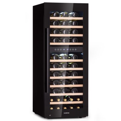 KLARSTEIN  barossa 73 duo Cave &agrave; vin de service 2 zones 192L 73 bouteilles &eacute;cran tactile Noire 