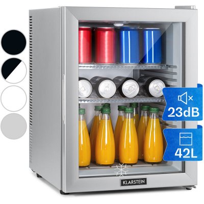 KLARSTEIN  - Brooklyn 42 Mini-r&eacute;frig&eacute;rateur porte vitr&eacute;e compartiments led
