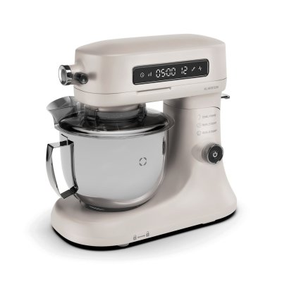 KLARSTEIN  chiara robot de cuisine 1600w 12 vitesses robot p&acirc;tissier bol acier inox &eacute;cran lcd beige