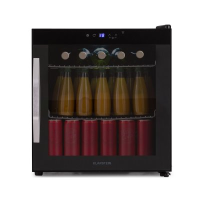 KLARSTEIN  coachella 50 onyx r&eacute;frig&eacute;rateur 47 litres fonction wifi r&eacute;tro&eacute;clairage noir