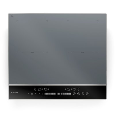 KLARSTEIN  dualtone flex plaque de cuisson &agrave; induction flexible led contr&ocirc;le par curseur 7200 w inox 