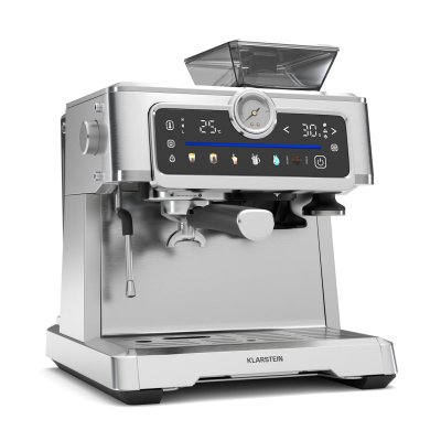 KLARSTEIN  grandpresso touch machine &agrave; expresso 20 bars broyeur int&eacute;gr&eacute; mousse de lait inox 