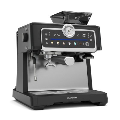 KLARSTEIN  grandpresso touch machine &agrave; expresso 20 bars broyeur int&eacute;gr&eacute; mousse de lait noir 