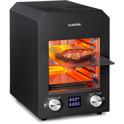KLARSTEIN  - Hannibal Barbecue int&eacute;rieur haute temp&eacute;rature 2200W 850&deg;C inox noir