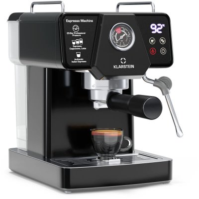 KLARSTEIN  libeica machine &agrave; expresso 1350w 19 bars tactile affichage temp&eacute;rature et pression noir