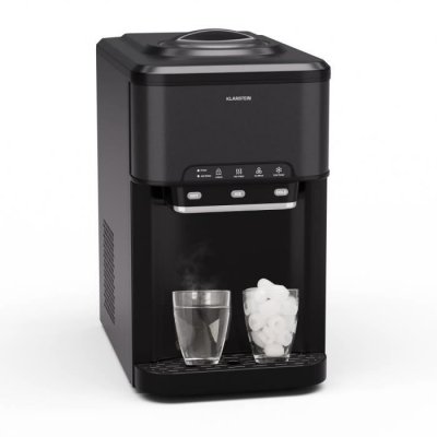 KLARSTEIN  Machine &agrave; gla&ccedil;ons 3L Jusqu'&agrave; 20kg Machine a Glacons Autonettoyante Noir