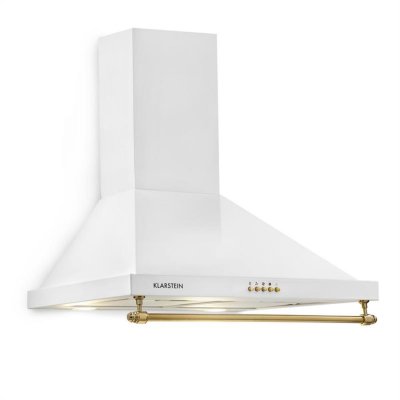 KLARSTEIN  Montblanc 60 Hotte aspirante design r&eacute;tro 610 m&sup3;/h 165 w led avec rambarde Blanc 