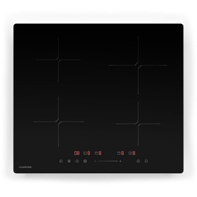 KLARSTEIN  powerglide plaque de cuisson &agrave; induction 4 zones 8000 w 9 niveaux boost curseur noir