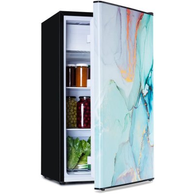 Klarstein r&eacute;frig&eacute;rateur cong&eacute;lateur combin&eacute; coolart 79l cee e cong&eacute;lateur 9l porte design noir