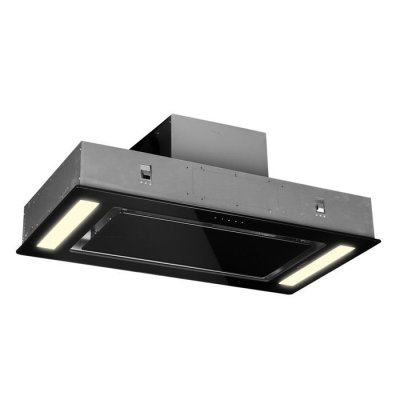 KLARSTEIN  - Remy hotte de plafond 90 cm 619 m&sup3;/h 230W 3 vitesses t&eacute;l&eacute;commande - Noir