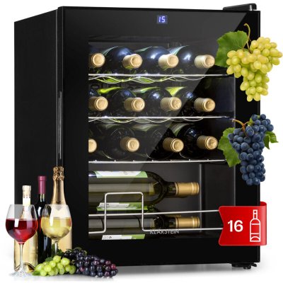 KLARSTEIN  shiraz 16 uno cave &agrave; vin de service 42l 16 bt. Panneau de contr&ocirc;le tactile 5-18&deg; c noir 