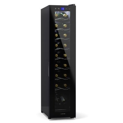 KLARSTEIN  shiraz 18 slim uno cave &agrave; vin de service compacte 18 bouteilles 5-18 &deg;c tactile noir 