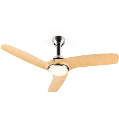 KLARSTEIN  - Silent Service Ventilateur de plafond &oslash;: 128 cm, puissance: 25 watts aspect bois