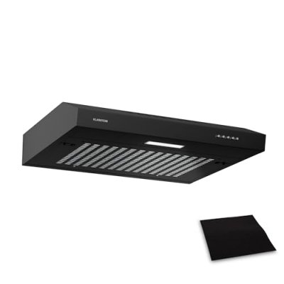 KLARSTEIN  slimvent 60 hotte aspirante casquette pour de l'air frais en cuisine design compact noir