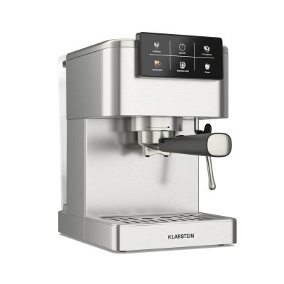 KLARSTEIN  steelpresso machine &agrave; expresso porte-filtre 1350 w &eacute;cran tactile 20 bars inox 