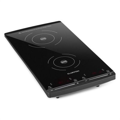 KLARSTEIN  VariCook Domino Plaque &agrave; induction 2 plaques 3100 W Verre-c&eacute;ramique Noir 2900 W