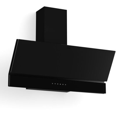 KLARSTEIN  velaire hotte aspirante &eacute;l&eacute;gante, minimaliste, puissante cee a++ 820 m&sup3;h 90 cm noir