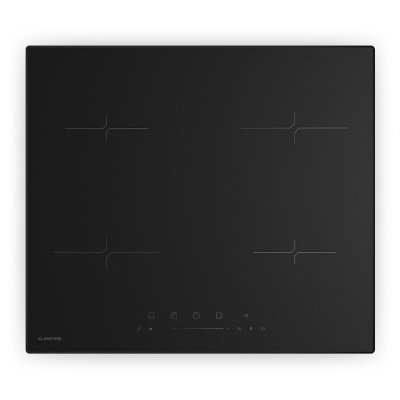KLARSTEIN  velaire plaque de cuisson &agrave; induction minimaliste puissante 4 zones 7000 w 60 cm noir
